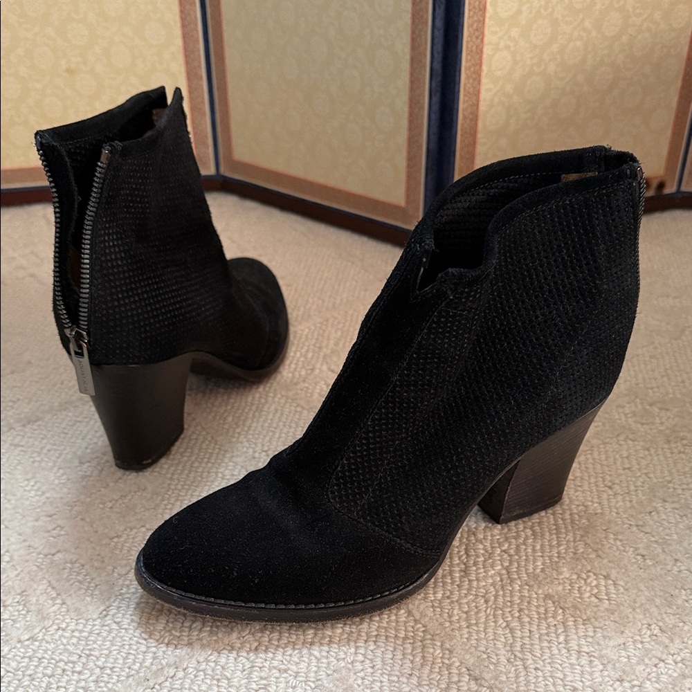 Aquatalia Black Ankle Boots 6.5